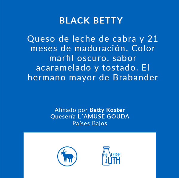 Descripción Queso de cabra black betty